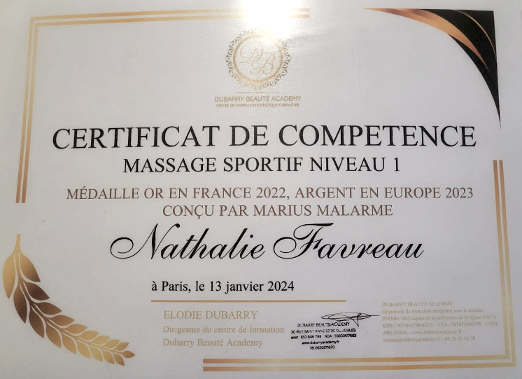 massage sportif cergy pontoise